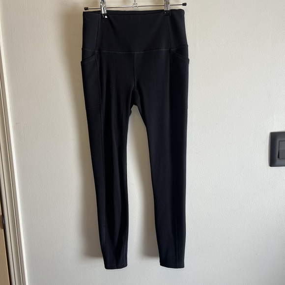 RBX Juniors Black Active Leggings Girls Size Medium Yoga Workout Pockets - Picture 2 of 11